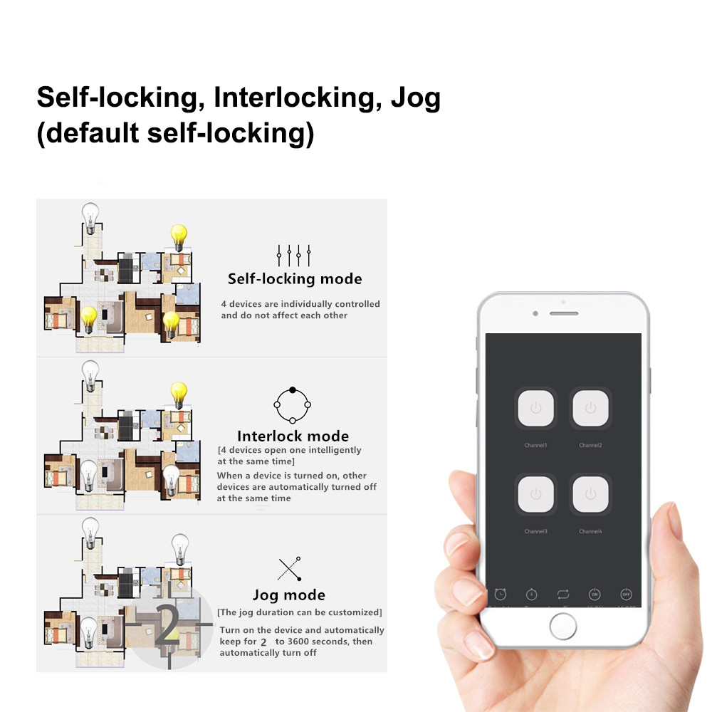 4CH Smart WiFi Relay Module Dr - огляд і ціна Tuya 4 Channel