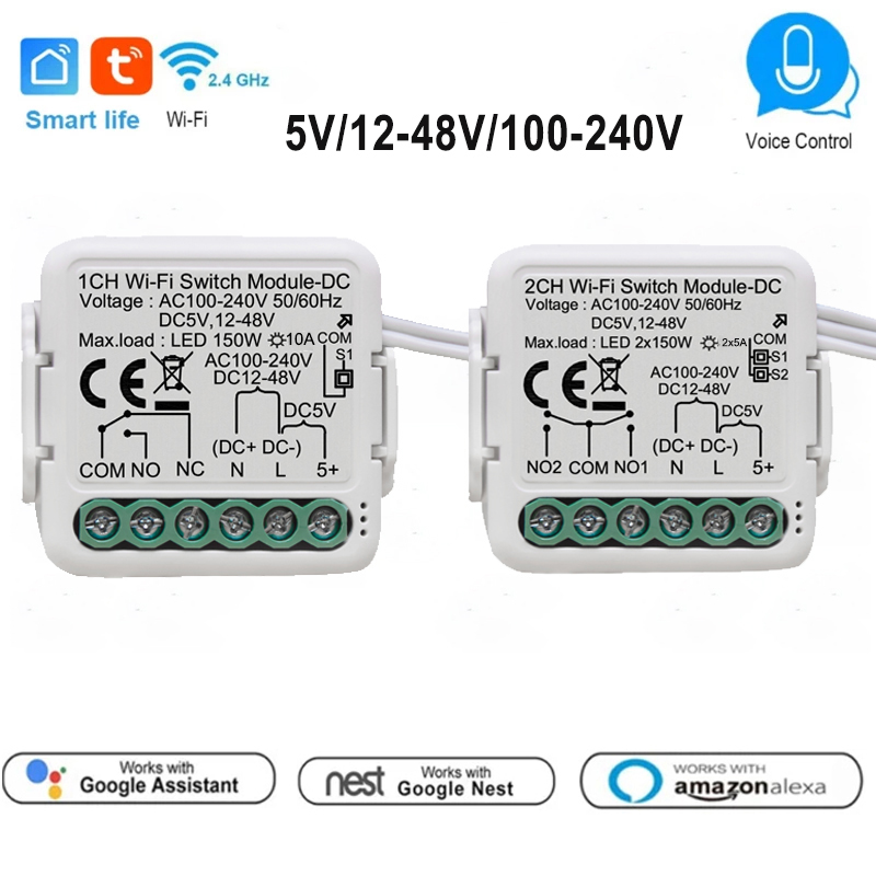 Tuya Smart Dry Contact Switch  - огляд і ціна Tuya 4 Channel